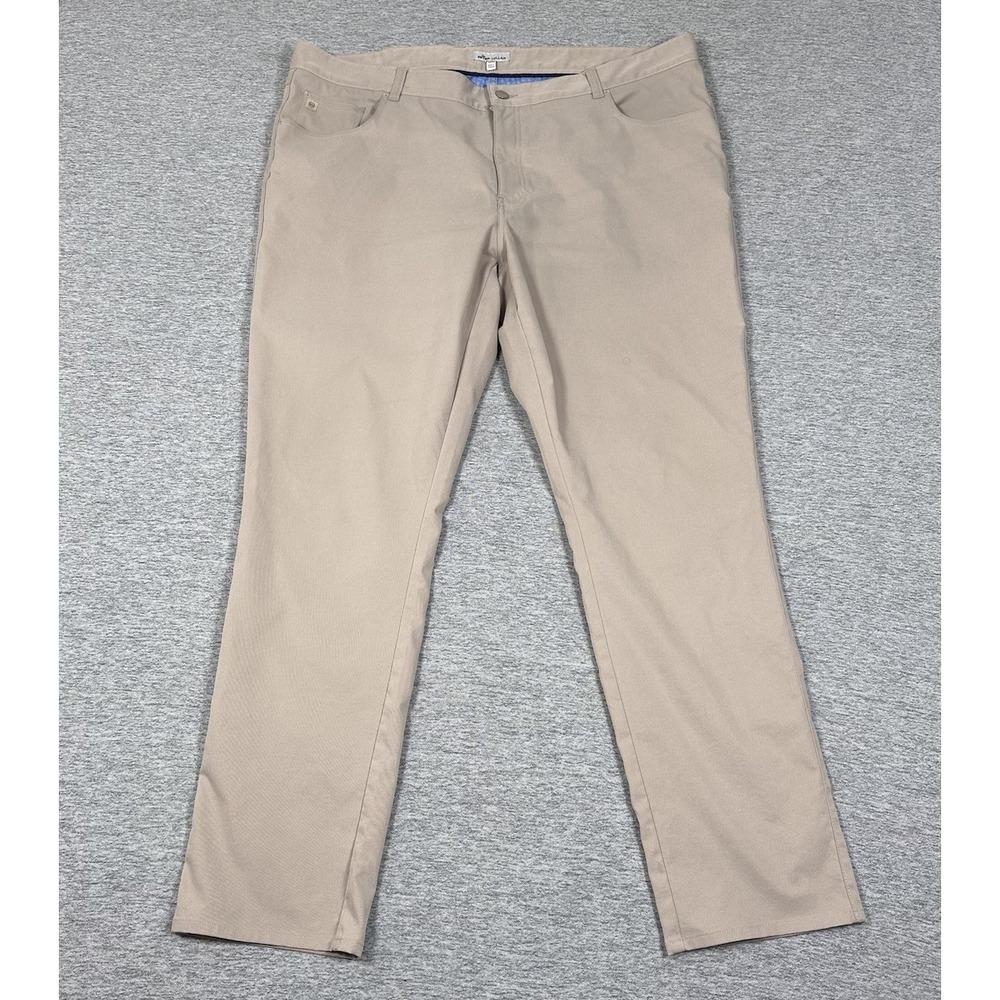 Peter Millar Pants Mens Size 42x32 Beige EB66 Performance City Golf Chino